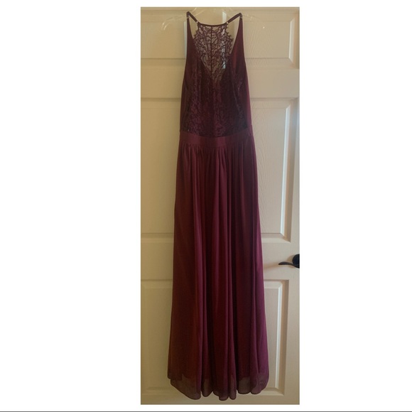 LULUS | Burgundy Dress - Picture 3 of 3